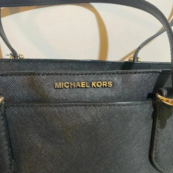 Michael kors Black saffiano leather satchel handbag - Picture 5 of 12